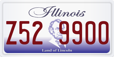 IL license plate Z529900