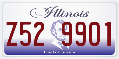 IL license plate Z529901