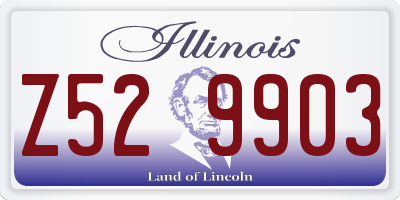 IL license plate Z529903