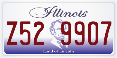IL license plate Z529907