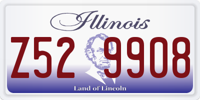 IL license plate Z529908