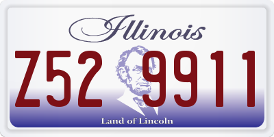 IL license plate Z529911