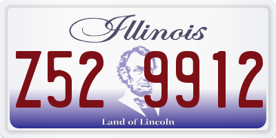 IL license plate Z529912