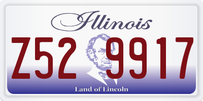 IL license plate Z529917