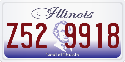IL license plate Z529918