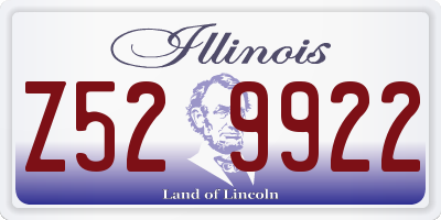 IL license plate Z529922