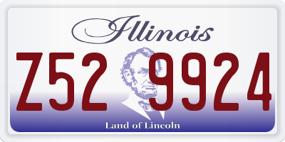 IL license plate Z529924