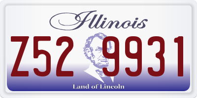 IL license plate Z529931