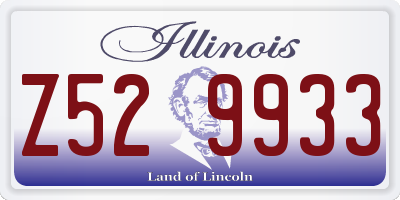 IL license plate Z529933