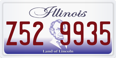 IL license plate Z529935