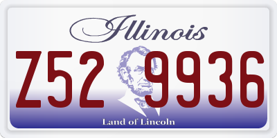 IL license plate Z529936