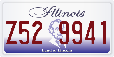 IL license plate Z529941