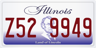 IL license plate Z529949