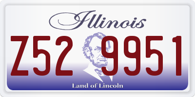 IL license plate Z529951