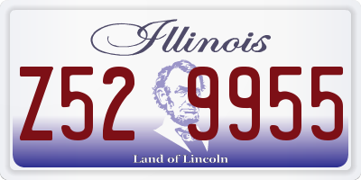 IL license plate Z529955