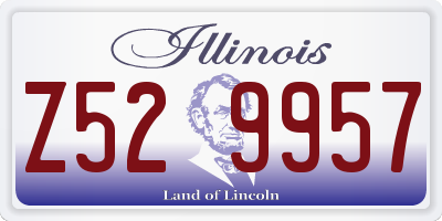 IL license plate Z529957