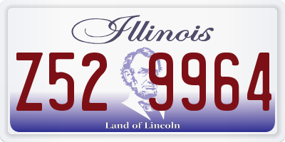 IL license plate Z529964