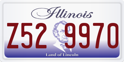 IL license plate Z529970
