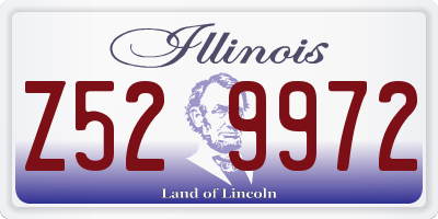 IL license plate Z529972