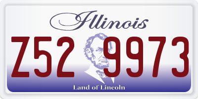 IL license plate Z529973