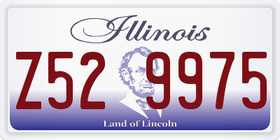IL license plate Z529975