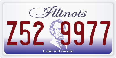 IL license plate Z529977