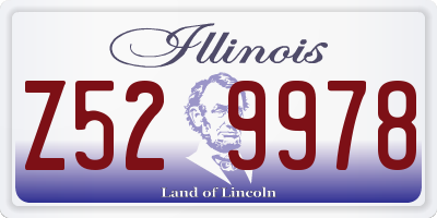 IL license plate Z529978