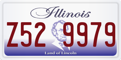 IL license plate Z529979
