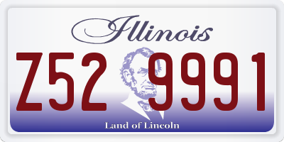 IL license plate Z529991