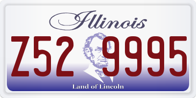 IL license plate Z529995