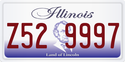 IL license plate Z529997