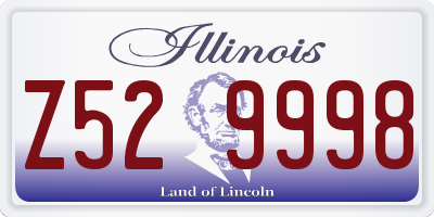 IL license plate Z529998