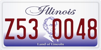 IL license plate Z530048