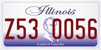 IL license plate Z530056