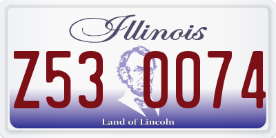 IL license plate Z530074
