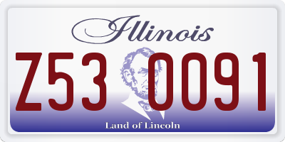 IL license plate Z530091
