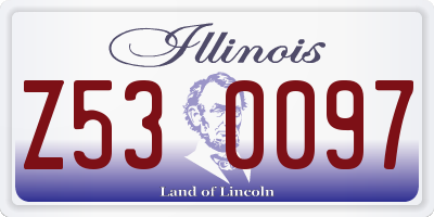 IL license plate Z530097