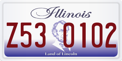 IL license plate Z530102