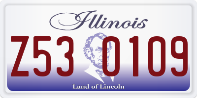IL license plate Z530109