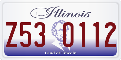 IL license plate Z530112