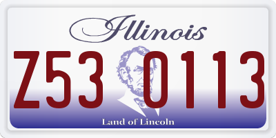 IL license plate Z530113