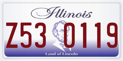 IL license plate Z530119