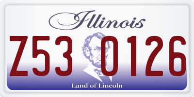 IL license plate Z530126