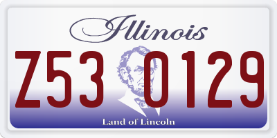 IL license plate Z530129