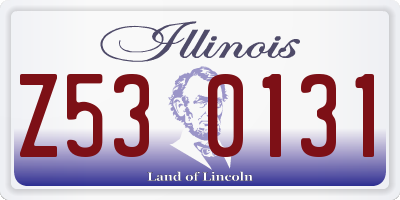 IL license plate Z530131