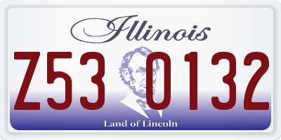 IL license plate Z530132