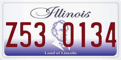 IL license plate Z530134