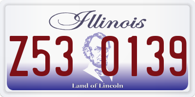 IL license plate Z530139