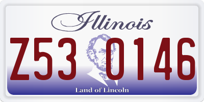 IL license plate Z530146
