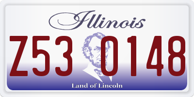 IL license plate Z530148